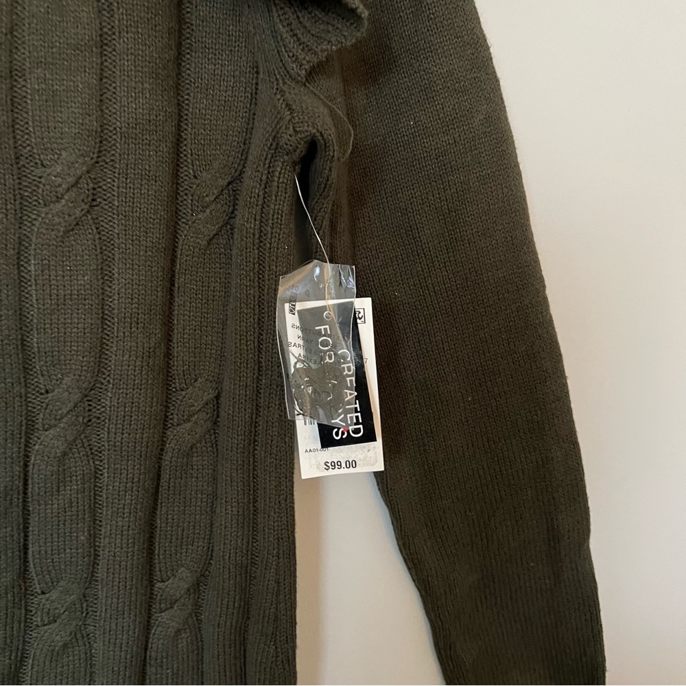 Ruffled Cable-Knit Sweater Dress - Picture 9 of 9